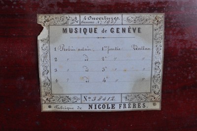 Lot 1253 - Nicole Freres - a Swiss rosewood and floral...