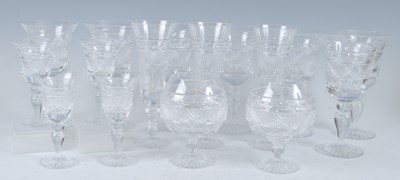 Lot 1049 - A suite of Cumbia crystal Grasmere pattern...