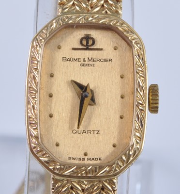 Lot 2644 - A Baume & Mercier Geneve lady's 18ct gold...
