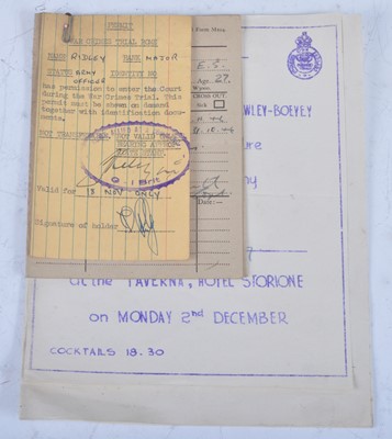 Lot 204 - Major Eric Spencer Ridley, a collection of...