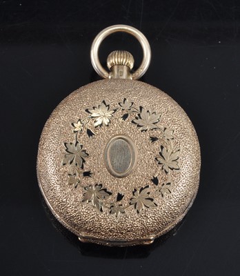Lot 2692 - A continental lady's 14ct gold full hunter...