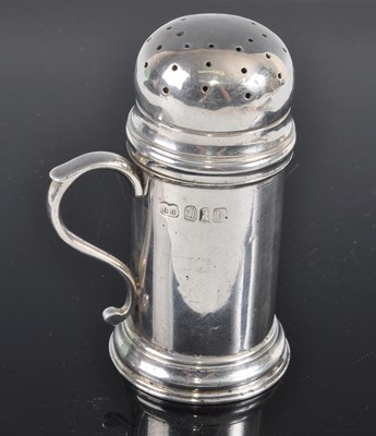 Lot 1096 - An Edwardian Britannia silver salt shaker,...