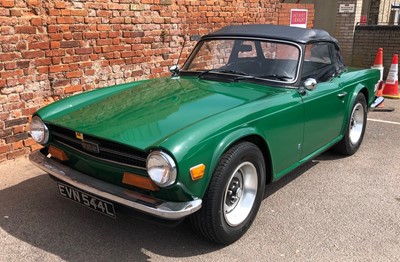 Lot 1474 - A 1973 Triumph TR6 2.5lt manual convertible...
