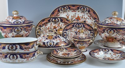 Lot 1035 - A 19th century and later Derby King's pattern...