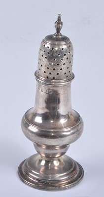 Lot 1067 - A George III silver sugar caster, of plain...