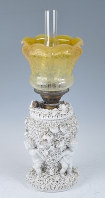 Lot 1260 - A 19th century Sitzendorf blanc de chine...