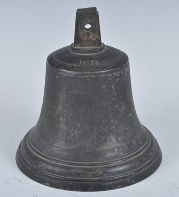Lot 45 - A WW I period bronze scramble bell, of typical...