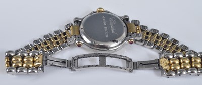 Lot 1228 - A ladies Chopard bi-metal Happy Sport...