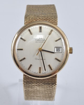 Lot 1226 - An Omega Geneve gent's 9ct gold automatic...