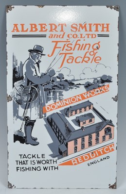 Lot 317 - An enamel advertising sign for Albert Smith...