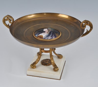Lot 1240 - A late 19th century French gilt bronze twin...