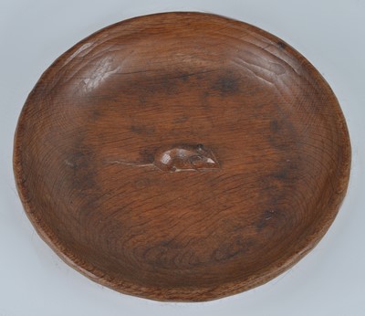 Lot 1270 - Robert 'Mouseman' Thompson - a carved oak...