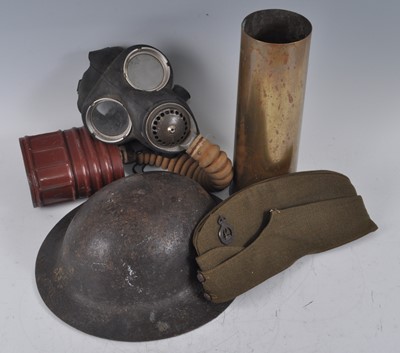 Lot 262 - A Mk I Brodie pattern steel helmet, marked to...