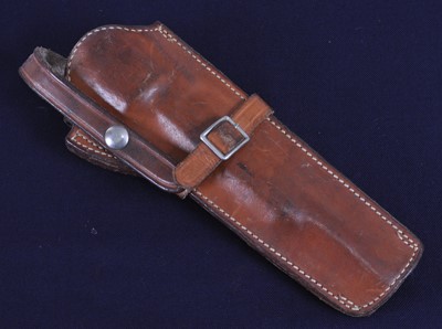 Lot 325 - A Safariland brown leather and green suede...