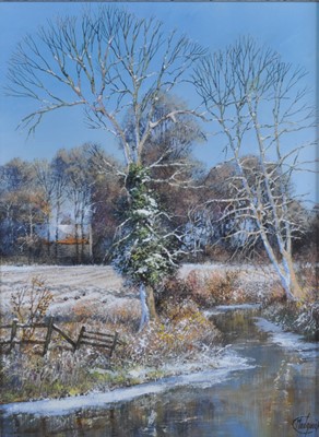 Lot 1305 - Clive Madgwick (1934-2005) - Riverbank at...