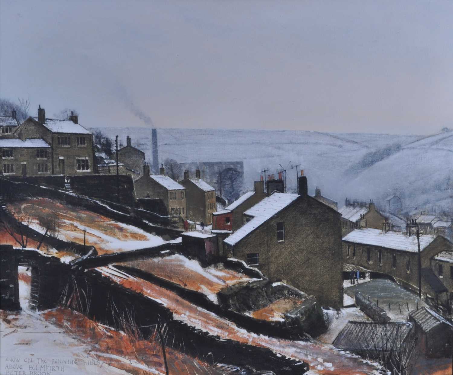 Lot 1351 - Peter Brook (1927-2009) - Snow on the Pennine...