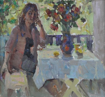 Lot 1348 - Contemporary Russian/Ukrainian school - Girl...