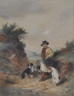 Lot 1300 - Thomas Smythe (1825-1906) - Man with terriers...