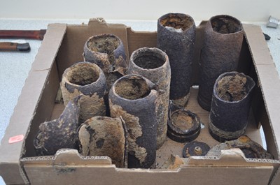 Lot 297 - A collection of WW I battlefield relics, found...