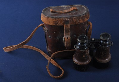 Lot 194 - A pair of WW I French military binoculars,...