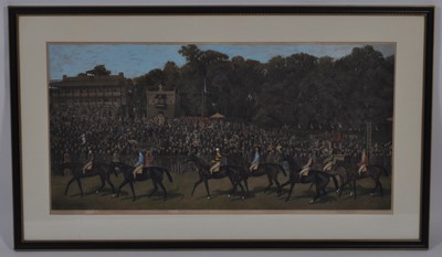 Lot 353 - English School, late 19th century, racehorses...