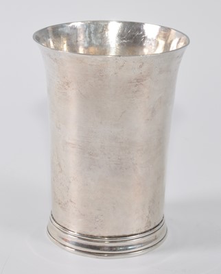 Lot 1059 - A William & Mary Norwich silver beaker, of...