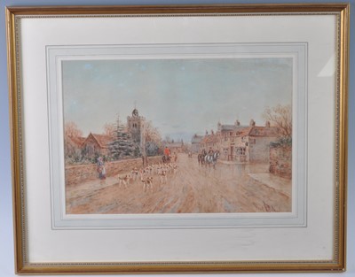 Lot 365 - Fred Fitch (1880-1925), Huntsmen and hounds,...
