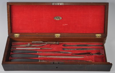 Lot 136 - A U.S. Civil War period field surgeons kit,...
