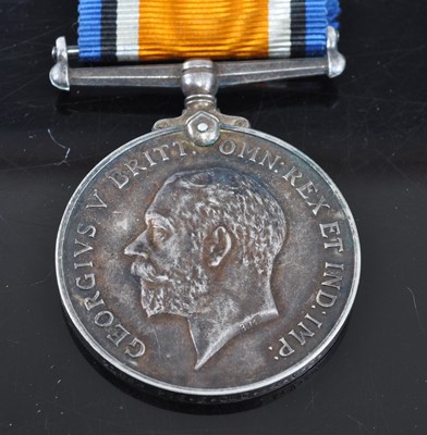 Lot 296 - A WW I British War medal, naming 20844 PTE. E....