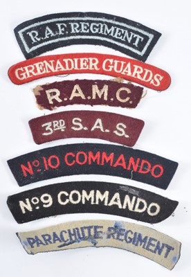 Lot 134 - A large collection of cloth insignia, to...