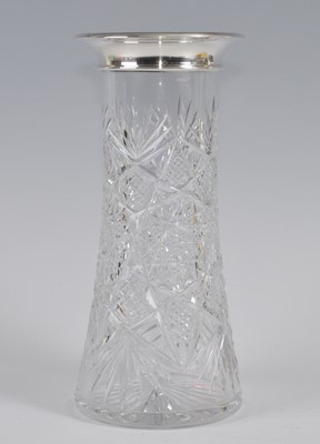 Lot 1117 - A mid-20th century silver topped cut glass...
