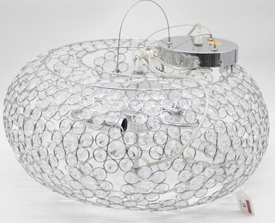 Lot 18 - A modern ceiling light fitting of compressed...