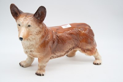 Lot 39 - A Melba Pottery model of a Corgi, height 24cm