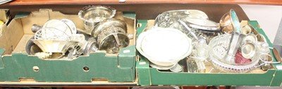 Lot 90 - Two boxes of miscellaneous items to include a...
