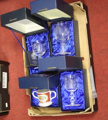 Lot 95 - A collection of commemorative items to include...