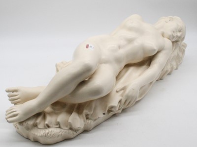 Lot 130 - A hollow moulded and white painted model of a...