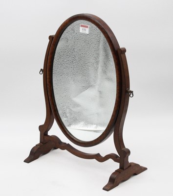Lot 132 - An Edwardian mahogany swing frame toiletry...