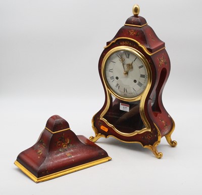 Lot 137 - A reproduction French style lacquered bracket...