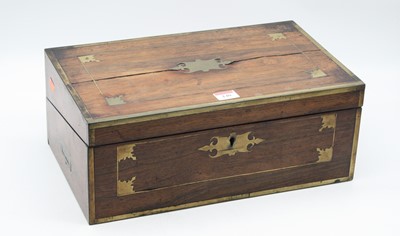 Lot 140 - A Regency rosewood and cut brass inlaid...