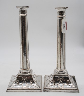 Lot 288 - A pair of Victorian Old Sheffield Plate table...