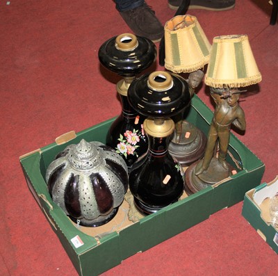 Lot 196 - A box of  miscellaneous items to include pair...