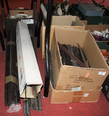 Lot 205 - A collection of assorted small gauge rail track