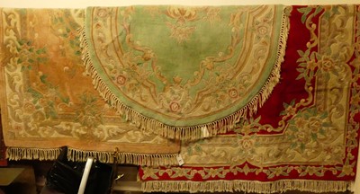 Lot 1184 - Three various Chinese Superwash machine made rugs