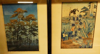 Lot 1062 - Hasui Kawase (1883-1957) - Tall trees,...