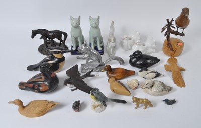 Lot 62 - A box of various animal figures, to include...