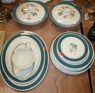 Lot 89 - A Susie Cooper Meadowsweet pattern part dinner...
