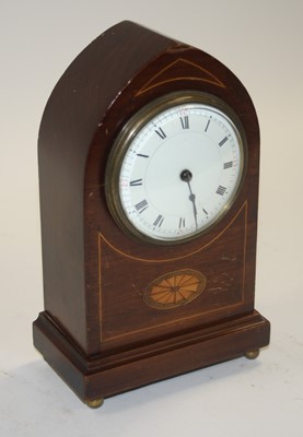 Lot 130 - An Edwardian mahogany boxwood strung lancet...