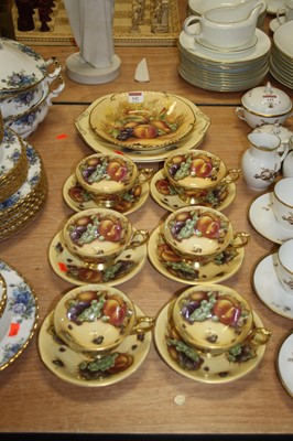 Lot 142 - An Aynsley Orchard Gold pattern porcelain part...