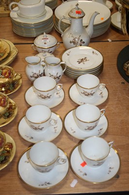 Lot 143 - A Royal Copenhagen Brown Rose pattern...