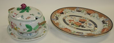 Lot 146 - A Franklin Mint porcelain soupiere; together...